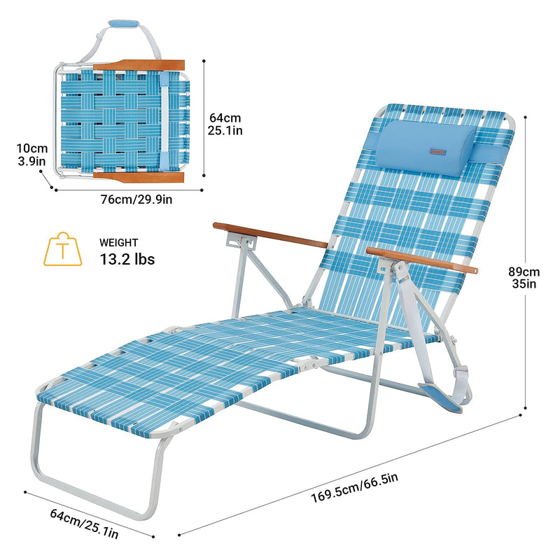 Load image into Gallery viewer, WEJOY Hamilton Sling Chair Chaise Lounge
