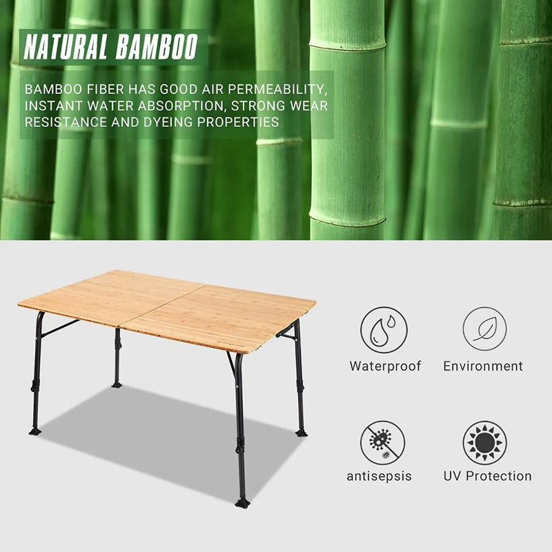 Load image into Gallery viewer, KingCamp BAMBOO 12080 Bamboo Table
