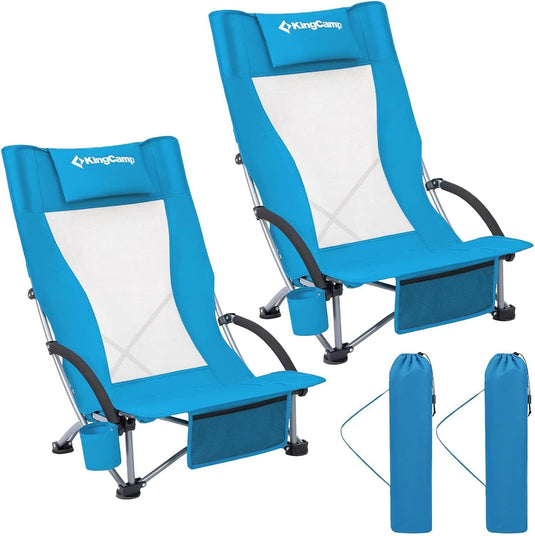 KingCamp High Mesh Back Beach Chairs