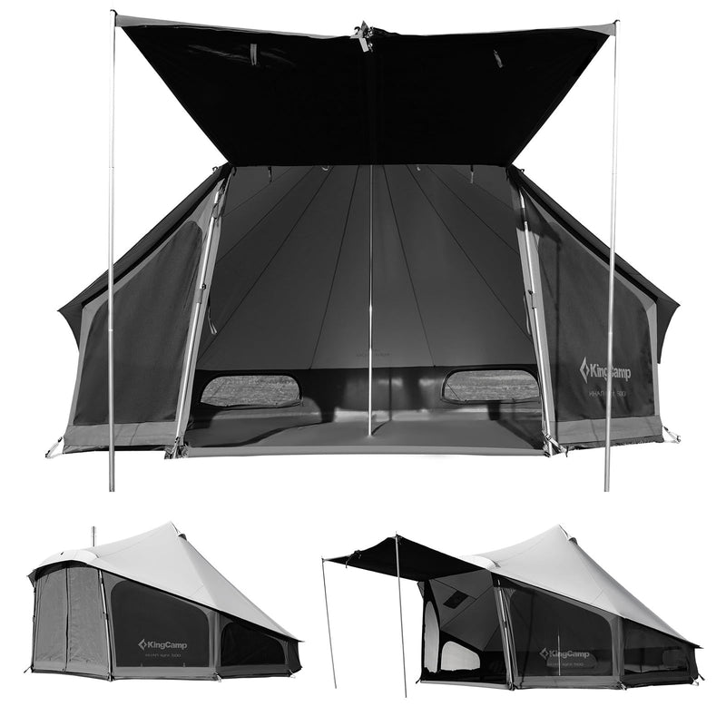 Load image into Gallery viewer, KingCamp KHAN LIGHT 500 Canvas Bell Tent For 6-8 Person
