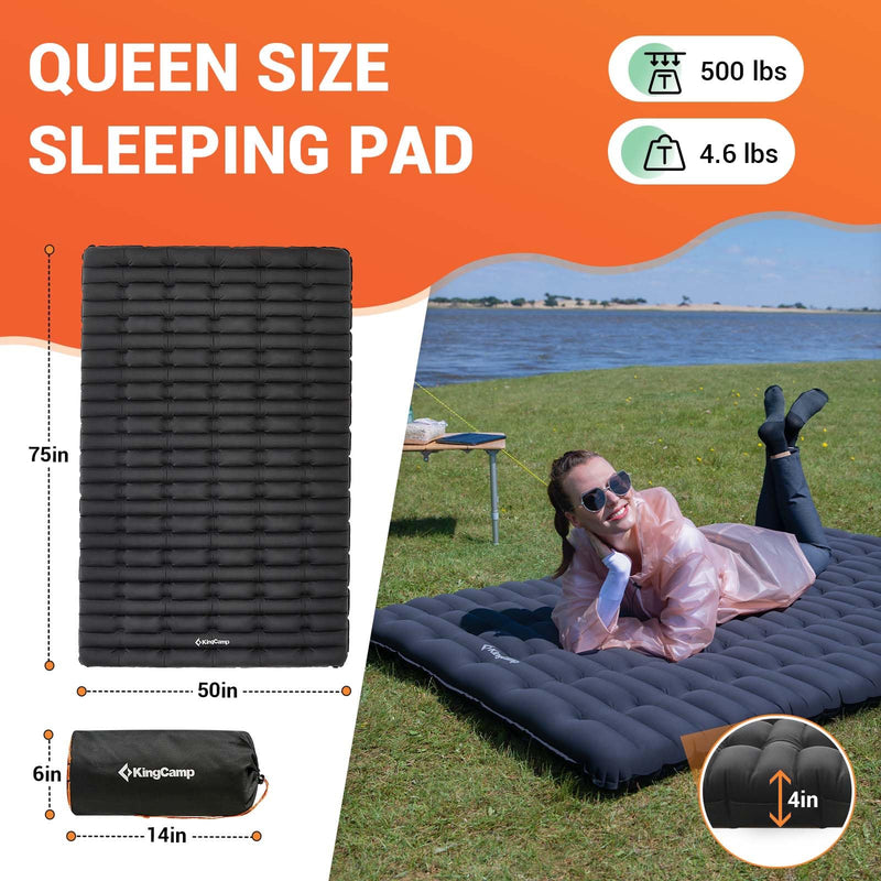 Load image into Gallery viewer, KingCamp Super Comfort Double Camping Air Pad
