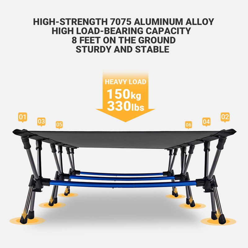 Load image into Gallery viewer, FUNDANGO Aluminum Folding Cot H

