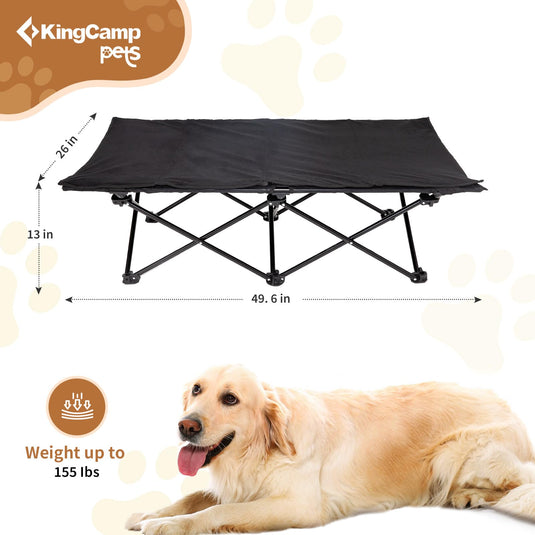 KingCamp PETS SEDUM Elevated Dog Bed with Separate Washable Sleeping Mat