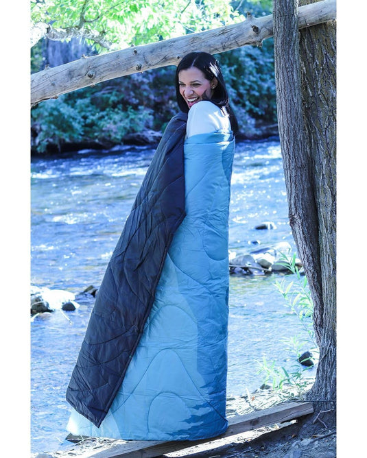 KingCamp Ultra Lightweight Printed Camping Blanket with Snap Button