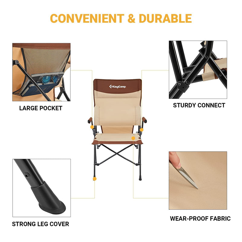 Load image into Gallery viewer, KingCamp DAPHNE Lumbar Support Folding Camping Chair
