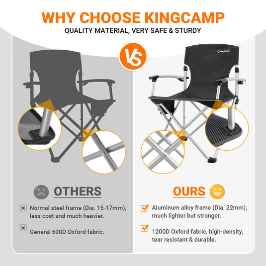 KingCamp CANNA HARD Arm Chair