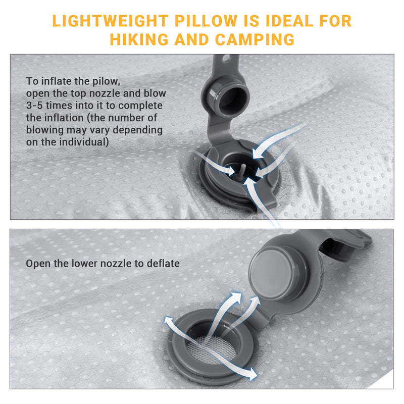 Load image into Gallery viewer, ATEPA VIRGA Air Pillow Ultralight Down Alternative Inflatable Travel Pillow
