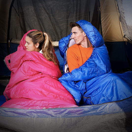 KingCamp Oasis 250 Sleeping Bag-Envelope With Hood 3 Season Camping Sleeping Bag