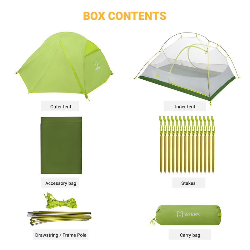 Load image into Gallery viewer, ATEPA Hiker 2-person Backpacking Tents
