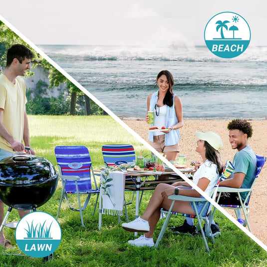 WEJOY Folding Beach Chair Outward Lawn Chair