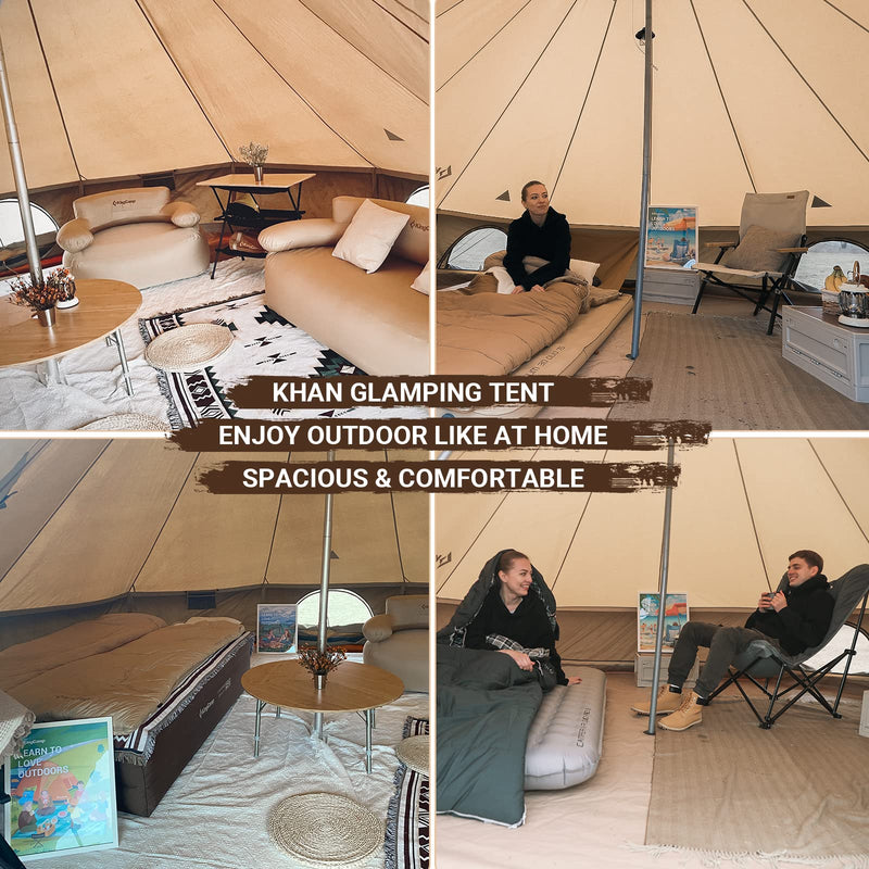 Load image into Gallery viewer, KingCamp KHAN C 400 canvas Camping Tent 400
