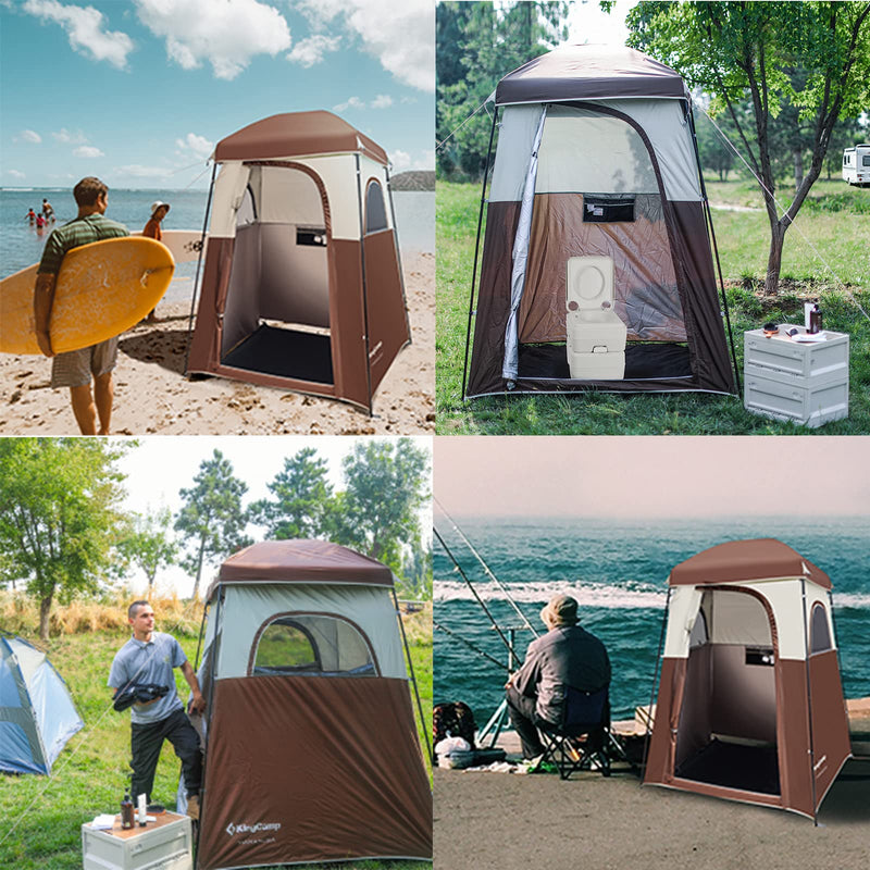 Load image into Gallery viewer, KingCamp MARASUSA Shower Tent 1 Room Design
