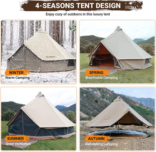 KingCamp KHAN 400 T/C Camping Tent 400