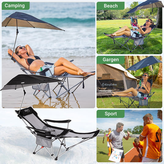 WEJOY 2 in 1 Recliner Chair with Umbrella