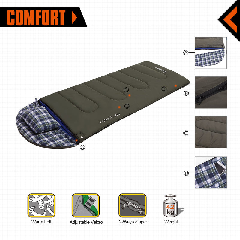 Load image into Gallery viewer, KingCamp FOREST 500 Hunting Sleeping Bag
