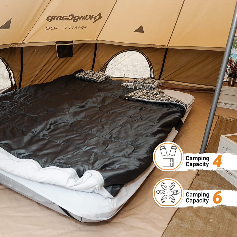 Load image into Gallery viewer, KingCamp KHAN C 400 Canvas Camping Tent
