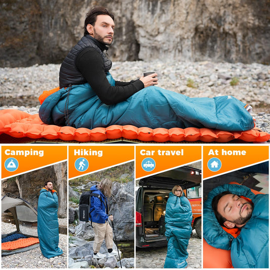 KingCamp TIGRIS 250 Sleeping Bag-Envelope With Hood