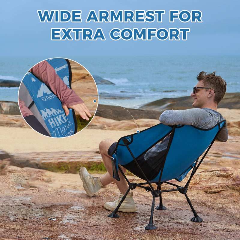 Load image into Gallery viewer, ATEPA Ultralight Backpacking Chair - 440lb Capacity, Compact Folding Camp Chair
