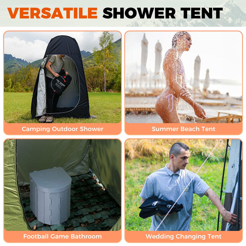 Load image into Gallery viewer, KingCamp GENOVA Portable Shower Tents for Camping, Pop Up Privacy Tent
