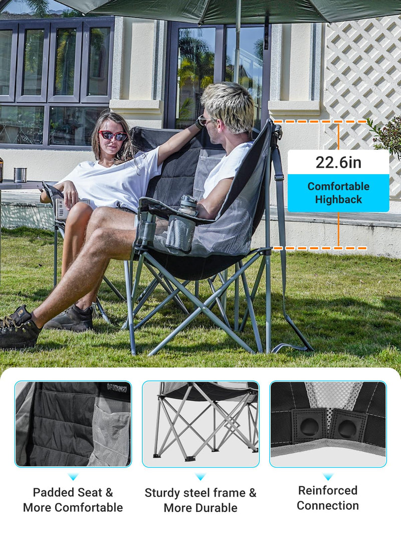 Load image into Gallery viewer, FUNDANGO Double Sofa Chair Loveseat Camping Chairs
