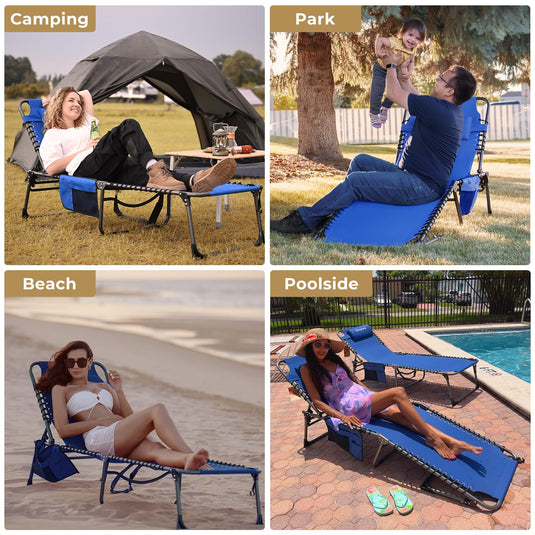 KingCamp Outdoor Chaise Lounge Chair