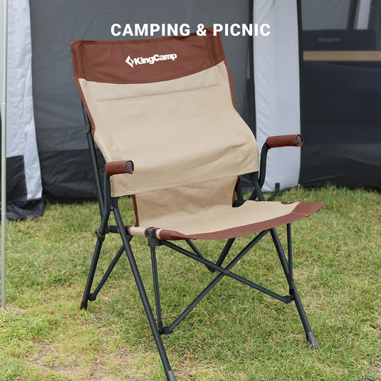 campingstuhl kingcamp KingCamp DAPHNE Klappbarer Campingstuhl mit Lordosenstütze – BRoadout