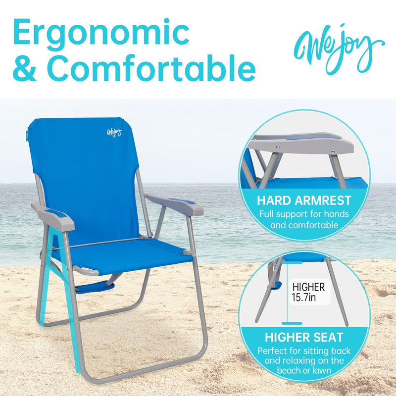 Load image into Gallery viewer, WEJOY Folding Beach Chair Outward Lawn Chair
