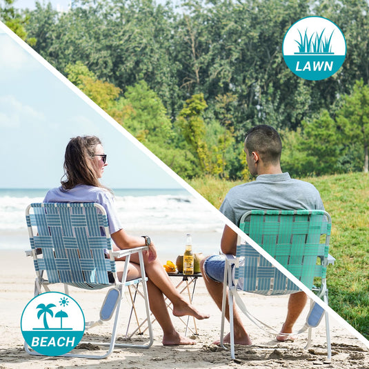 WEJOY Beach Chair - Foldable and Portable Chair with Shoulder Straps