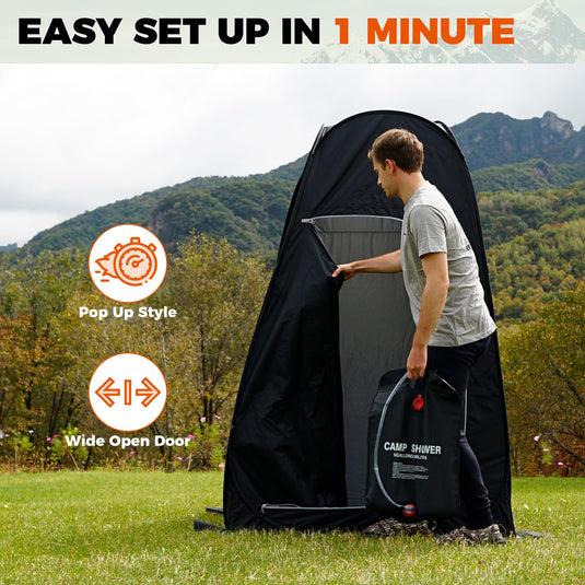 KingCamp GENOVA Portable Shower Tents for Camping, Pop Up Privacy Tent