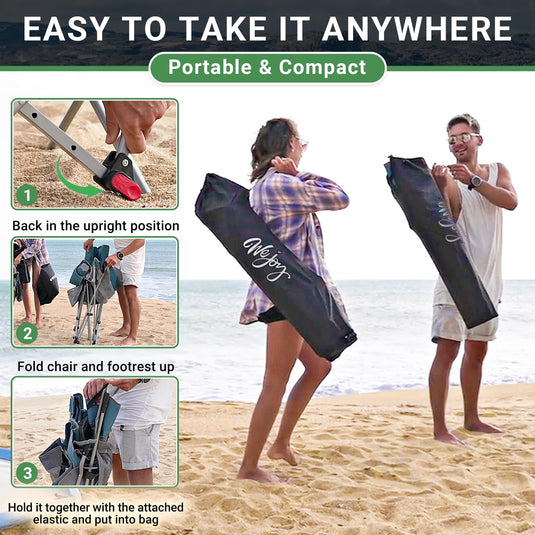 WEJOY Folding Recliner CHA Lounge Chair