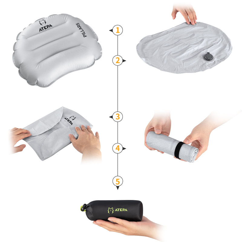 Load image into Gallery viewer, ATEPA VIRGA Air Pillow Ultralight Down Alternative Inflatable Travel Pillow
