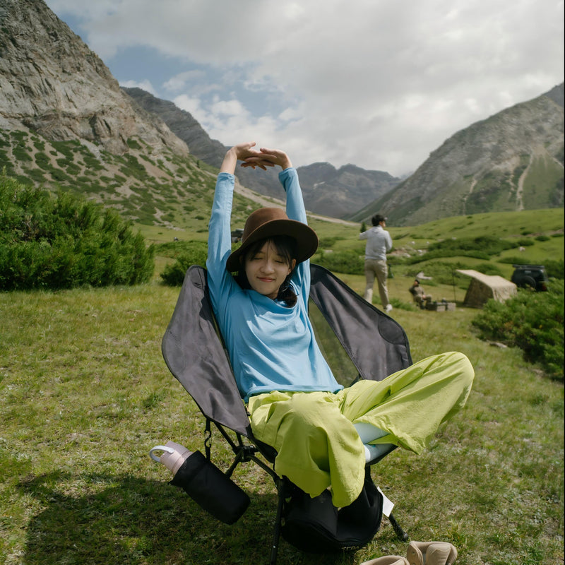 Load image into Gallery viewer, ATEPA UFO P30 Ultralight Camping Chair Black
