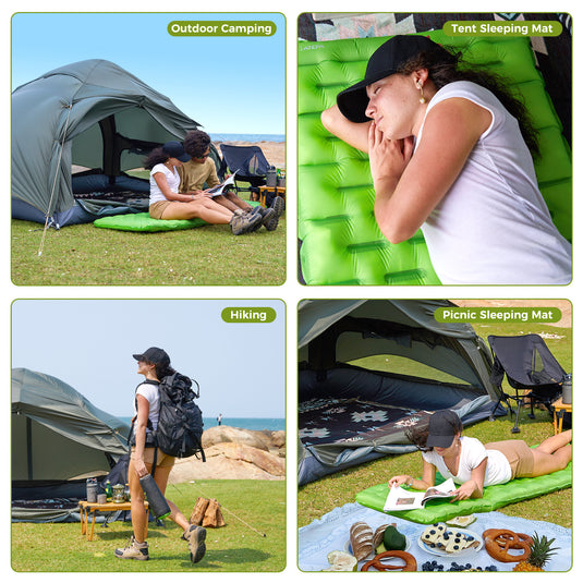 thumbnail image 2 of Outdoorsman Lab Ultralight Sleeping Pad - Patented Camp Mat, Compact & Roll-Up (Blue) 2 of 5