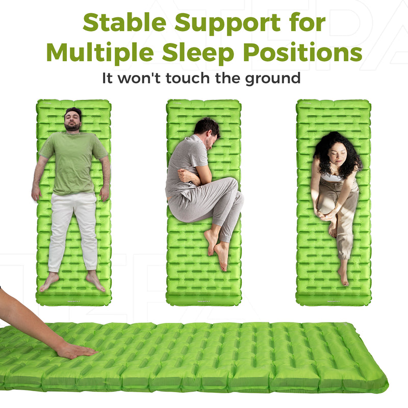Load image into Gallery viewer, ATEPA Ultralight Insulated Sleeping Pad R Value 6
