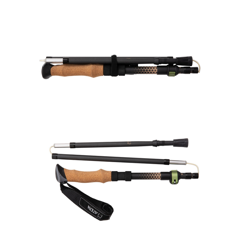 Load image into Gallery viewer, ATEPA Carbon Fiber Trekking Poles – Ultra-Lightweight, Foldable Hiking &amp; Walking Sticks (Pair)
