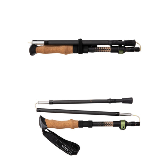 ATEPA Carbon Fiber Trekking Poles – Ultra-Lightweight, Foldable Hiking & Walking Sticks (Pair)