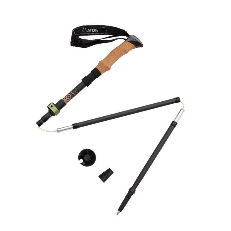 Load image into Gallery viewer, ATEPA Carbon Fiber Trekking Poles – Ultra-Lightweight, Foldable Hiking &amp; Walking Sticks (Pair)
