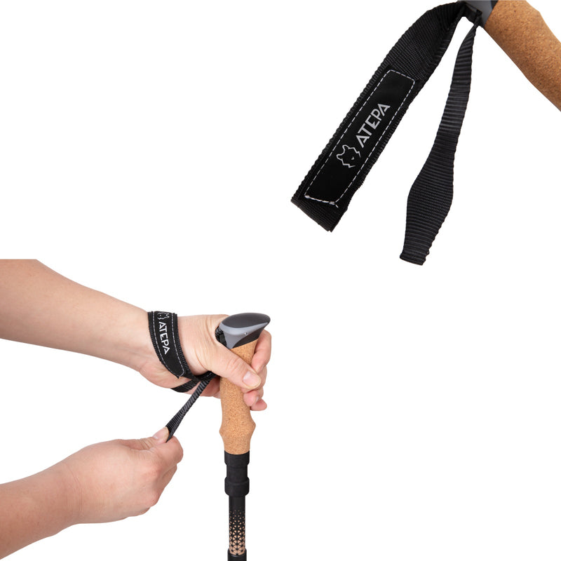 Load image into Gallery viewer, ATEPA Carbon Fiber Trekking Poles – Ultra-Lightweight, Foldable Hiking &amp; Walking Sticks (Pair)
