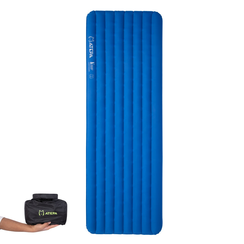 Load image into Gallery viewer, ATEPA EdgeX 5 Ultralight Sleeping Pad – R-Value 5.0, 4" Thick Inflatable Pad for 3-Season &amp; Winter Backpacking
