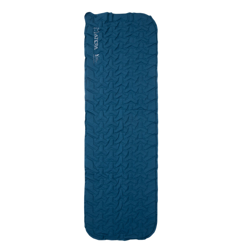 Cargue la imagen en el visor de la galería, ATEPA HybridLoft 3 Ultralight Self‑Inflating Sleeping Pad Blue – 4‑Side Compression, 3‑Season Compact Mat
