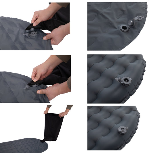 ATEPA Ultralight Mummy Sleeping Pad – R-Value 4.4, 3.15" Thick Inflatable Mat for Backpacking