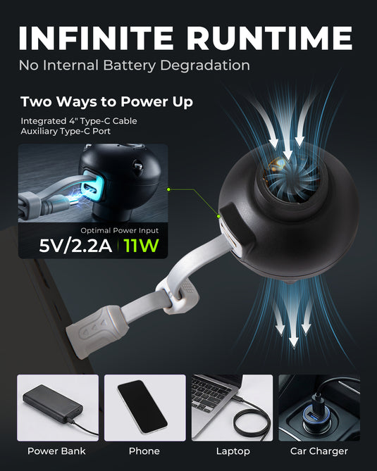 ATEPA 2-in-1 Ultra-Mini Air Pump