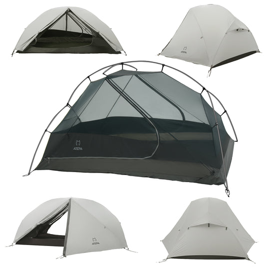 ATEPA 1-Person Ultralight Backpacking Tent Grey