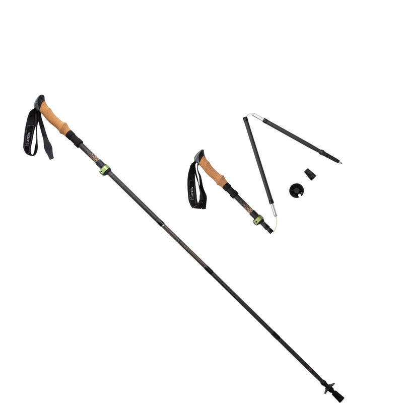Load image into Gallery viewer, ATEPA Carbon Fiber Trekking Poles – Ultra-Lightweight, Foldable Hiking &amp; Walking Sticks (Pair)

