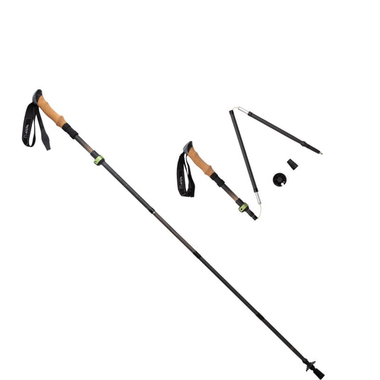 BRoadout Ultralight Hiking Bundle: Carbon Fiber Trekking Poles + Insulated Foam Sleeping Pad for Backpacking & Camping