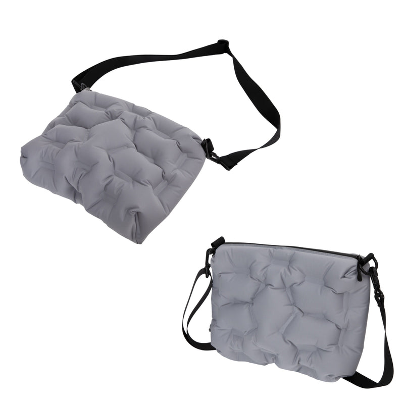 Load image into Gallery viewer, ATEPA Cloud AirBag – Ultra-Light Inflatable Shoulder Bag, Pillow, Lumbar Support &amp; Cushion Grey
