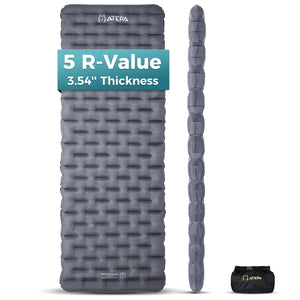 ATEPA CoreX 5 Insulated Sleeping Pad | R-Value 5, Ultralight Backpacking Mat with Pump Sack, 3.54