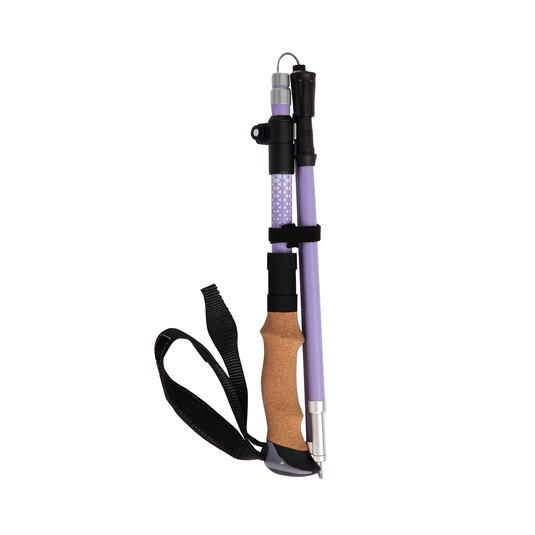 ATEPA FLYTREK Z1 Carbon Fiber Trekking Pole, 5-Section Folding Hiking Pole, 45.3-53.1" Adjustable, Cork EVA Grip, 8.1 oz