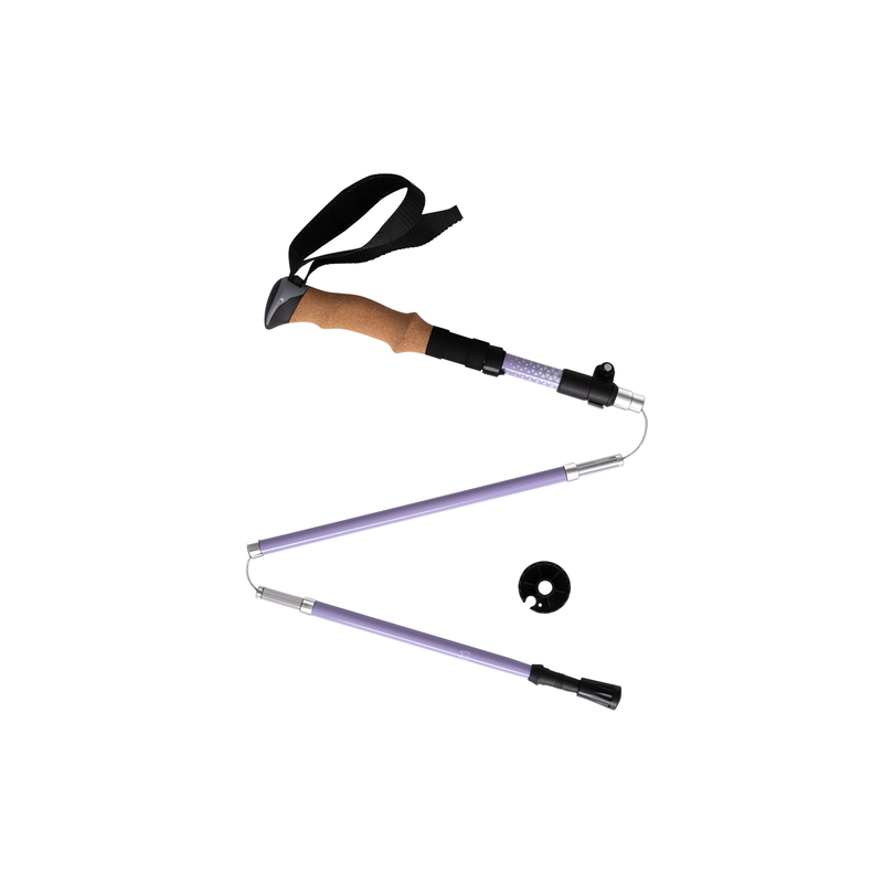 Load image into Gallery viewer, ATEPA FLYTREK Z1 Carbon Fiber Trekking Pole, 5-Section Folding Hiking Pole, 45.3-53.1" Adjustable, Cork EVA Grip, 8.1 oz
