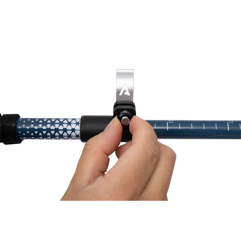 Load image into Gallery viewer, ATEPA FLYTREK Z1 Carbon Fiber Trekking Pole, 5-Section Folding Hiking Pole, 45.3-53.1" Adjustable, Cork EVA Grip, 8.1 oz
